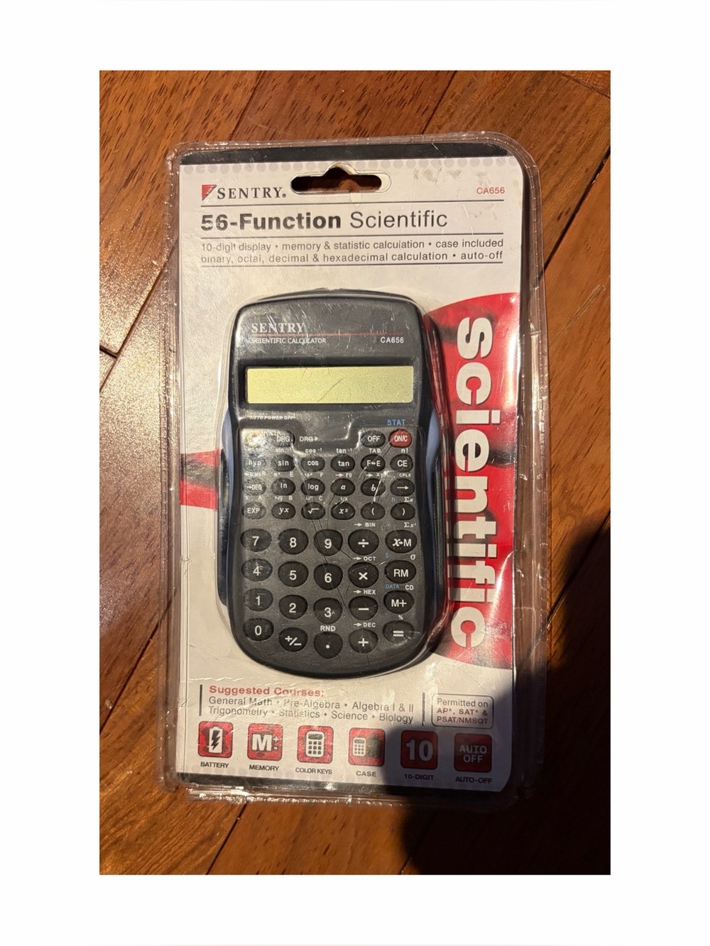 Entry 56-Function Scientific Calculator — Black